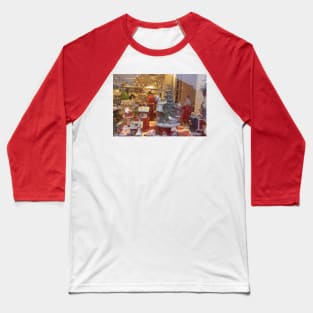 Whimsical Christmas Window Baseball T-Shirt